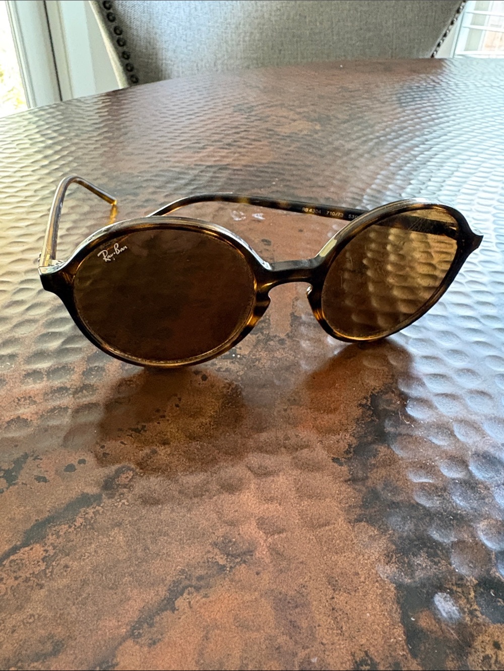 Ray-Ban Women's Tortoiseshell Round Sunglasses - Brown Lenses